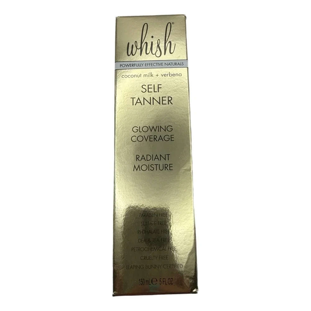 Whish Self Tanner Coconut Milk Verbena Radiant Moisture 5 fl oz New Sealed
